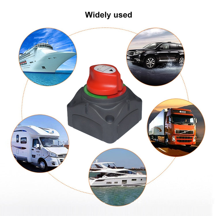 Car Auto RV Marine Boat Battery 3-level Current Distribution Selector Isolator Disconnect Rotary Switch Cut, A701-S