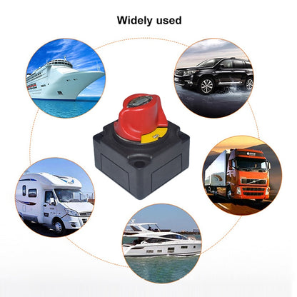 Car Auto RV Marine Boat Battery Selector Isolator Disconnect Rotary Switch Cut, A1201