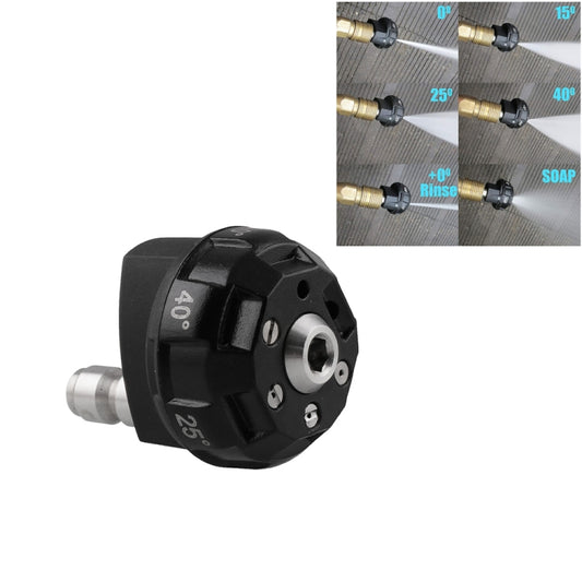 Buse multifonction 6-en-1 multi-trous pour nettoyeur haute pression, buse de lavage de voiture 6-en-1 multi-trous