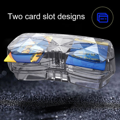 Car Multi-functional Glasses Case Sunglasses Storage Holder with Card Slot, Diamond Style, Diamond Style (Black), Diamond Style (Pink), Diamond Style (Beige), Diamond Style (Transparent)