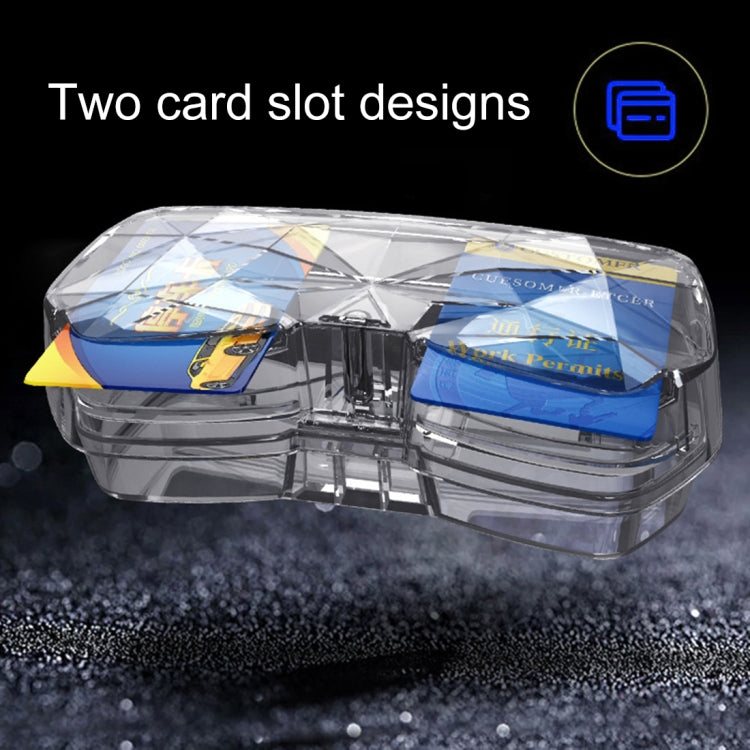 Car Multi-functional Glasses Case Sunglasses Storage Holder with Card Slot, Diamond Style, Diamond Style (Pink), Diamond Style (Beige), Diamond Style (Transparent), Diamond Style (Black)