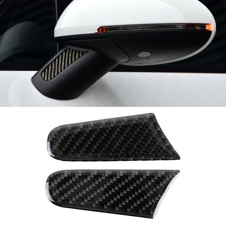 Autocollant décoratif en fibre de carbone pour rétroviseur de voiture (2 pièces) pour Porsche Macan, rétroviseur