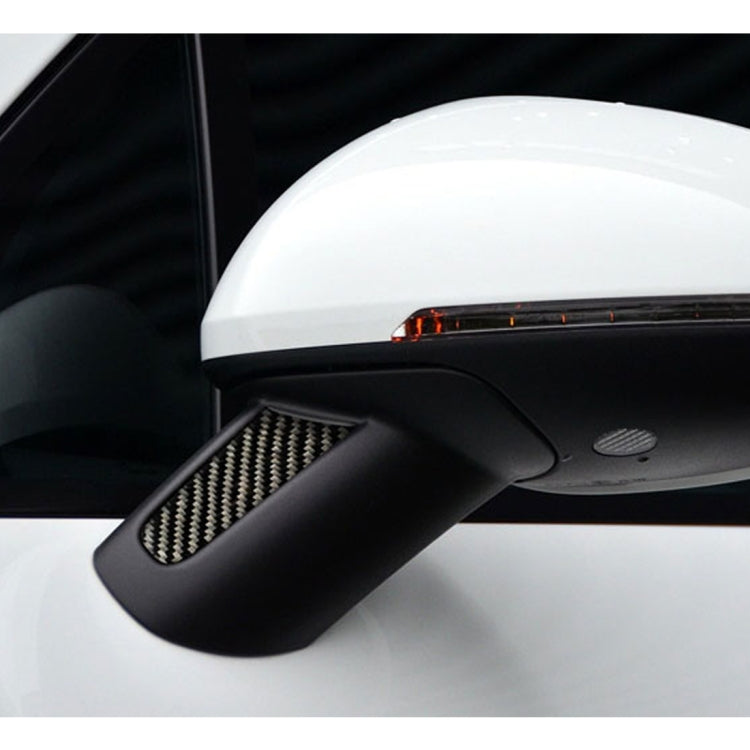 Autocollant décoratif en fibre de carbone pour rétroviseur de voiture (2 pièces) pour Porsche Macan, rétroviseur
