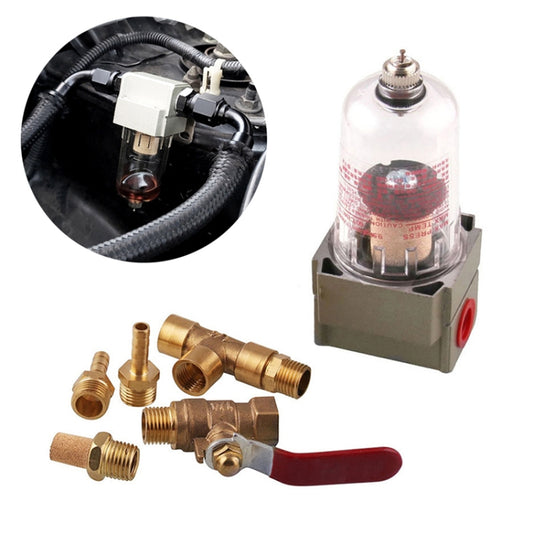 Engine Oil Catch Can Oil Filter Tank Breather Tank Single Cup with Drain Valve for Honda Civic, Single Cup