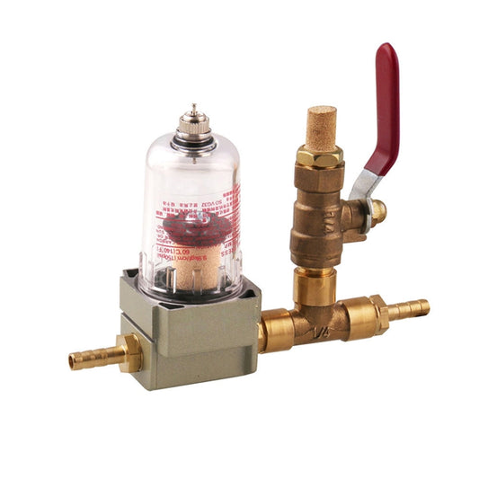 Engine Oil Catch Can Oil Filter Tank Breather Tank Single Cup with Drain Valve for Honda Civic, Single Cup