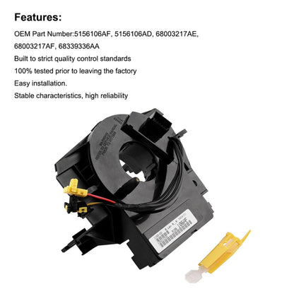 Car Steering Wheel Spiral Cable Clock Spring 5156106AF for Chrysler / Jeep / Dodge 2007-2016, For Chrysler