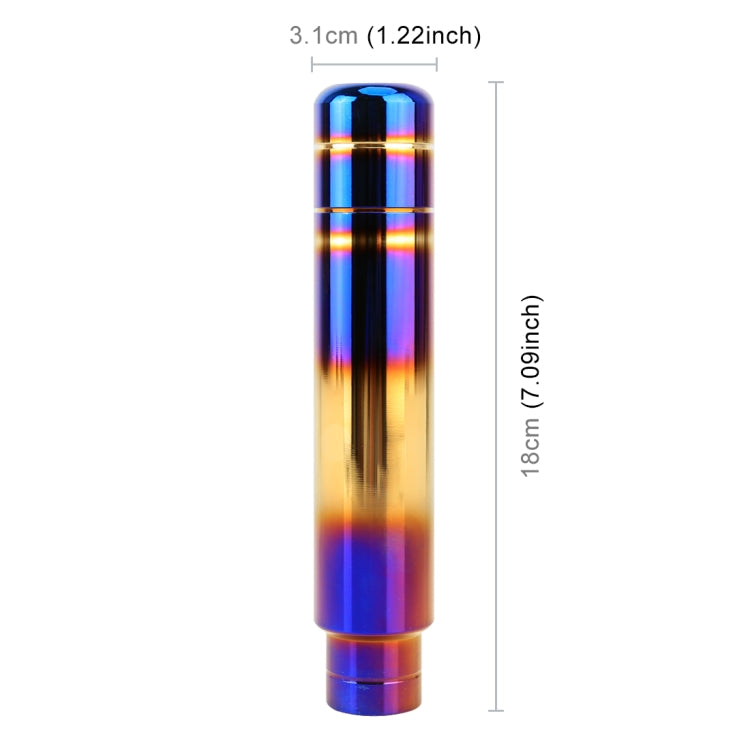 Universal Flame Colorful Long Strip Shape Car Gear Shift Knob Modified Shifter Lever Knob, Length: 18cm, Length: 18cm