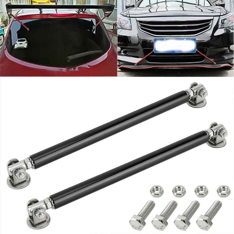 2 PCS Car Modification Adhesive Surrounded Rod Lever Front and Rear Bars Fixed Front Lip Back Shovel, Length: 15cm, 15cm (Silver), 15cm (Red), 15cm (Blue), 15cm (Colour), 15cm (Black)