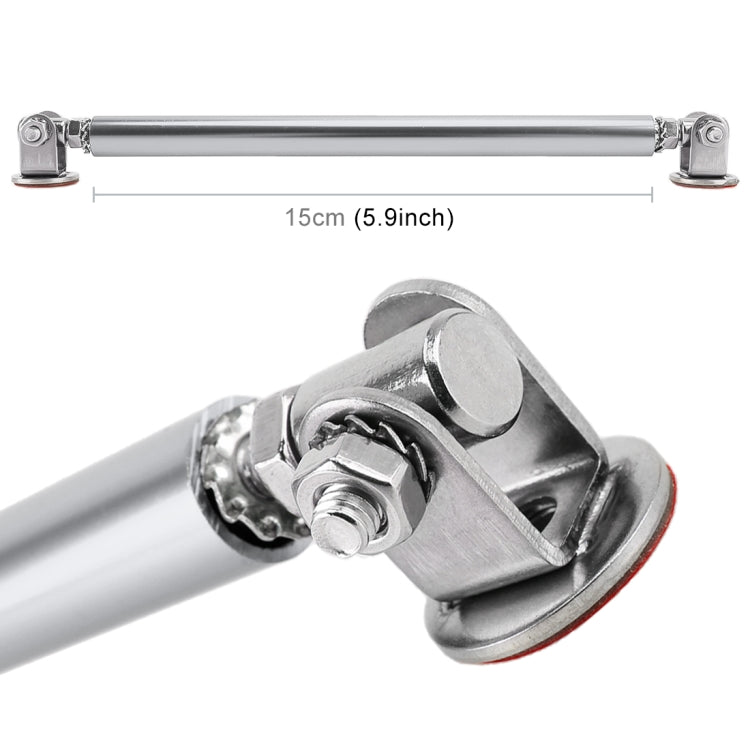 2 PCS Car Modification Adhesive Surrounded Rod Lever Front and Rear Bars Fixed Front Lip Back Shovel, Length: 15cm, 15cm (Silver), 15cm (Red), 15cm (Blue), 15cm (Colour), 15cm (Black)