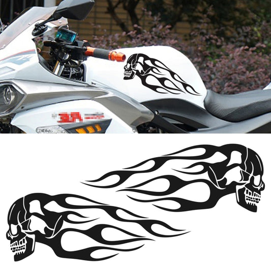 Motorrad Styling Totenkopf PVC Aufkleber Auto Dekoration Aufkleber, D-712
