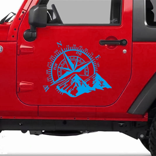 Car Styling Mountain Compass PVC Sticker Auto Decorative Sticker, D-813
