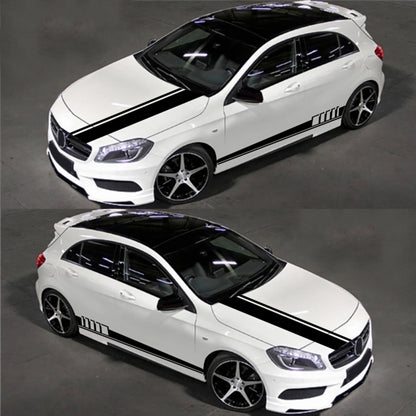 5 in 1 Car Styling Stripe Hood PVC Sticker Auto Decorative Sticker, D-935