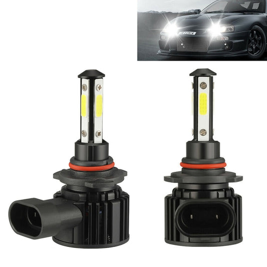 F8 9005 2 PCS 22W 3000LM 6000K Four Side DOB LED Headlight Fog Light Bulbs High Beam Conversion Kit DC 9-32V, 9005