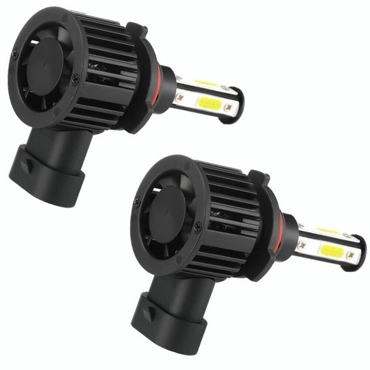 F8 9005 2 PCS 22W 3000LM 6000K Four Side DOB LED Headlight Fog Light Bulbs High Beam Conversion Kit DC 9-32V, 9005
