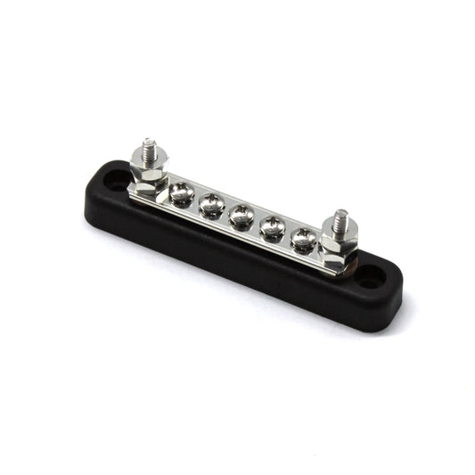 5 Way Power Distribution Bus Bar 5-bit Single Distribution Box for Car / RV / Boat, 5-bit