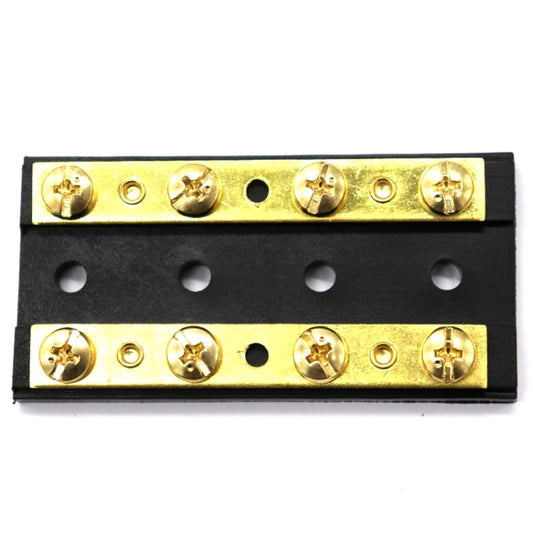 8 Way 4P Power Distribution Dual Bus Bar 8-bit Distribution Box for Car / RV / Boat, 4P