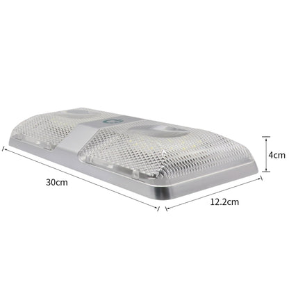 D4376D DC11-18V 6W 6000-6500K IP50 48LEDs SMD-5050 Marine RV Dimmable LED Dome Light Ceiling Lamp, with Touch Control, D4376D