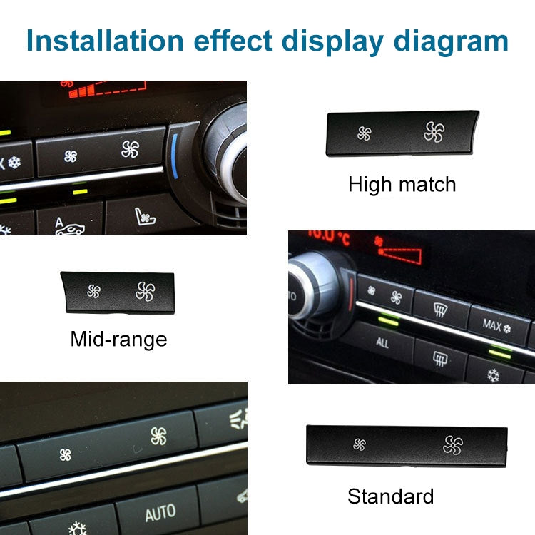 Car Wind Power Switch Air Conditioning Air Volume Button for BMW 5 Series 2011-2017 / 7 Series 2009-2015, Standard Air Volume, Standard Air Volume
