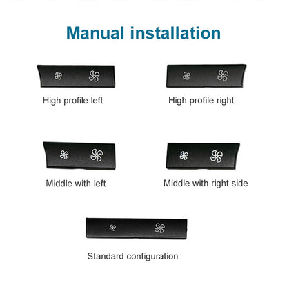 Car Wind Power Switch Air Conditioning Air Volume Button for BMW 5 Series 2011-2017 / 7 Series 2009-2015, Right High Configuration, Right High Configuration
