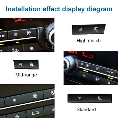 Car Wind Power Switch Air Conditioning Air Volume Button for BMW 5 Series 2011-2017 / 7 Series 2009-2015, Right High Configuration, Right High Configuration