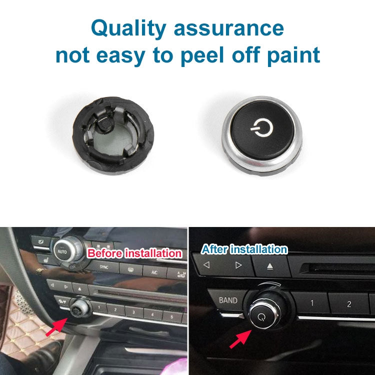 Car Radio Switch Button CD Player Volume Knob 64119350272 for BMW F15, For BMW F15