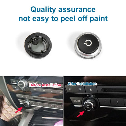Car Radio Switch Button CD Player Volume Knob 64119350272 for BMW F15, For BMW F15