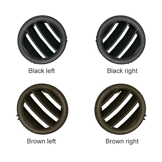 Car Left Side Dashboard Small Air Outlet Circular Air-conditioning Outlet for Mercedes-Benz C Class W204, Left Side for W204 (Black), Left Side for W204 (Brown)