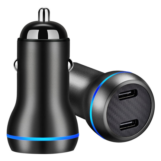 Chargeur de voiture à charge rapide ACC-580 PD 40W avec deux ports Type-C / USB-C, ACC-580