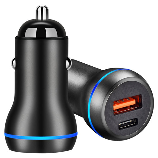 Chargeur de voiture à charge rapide ACC-581 PD 20W + QC3.0 Type-C / USB-C + USB, ACC-581