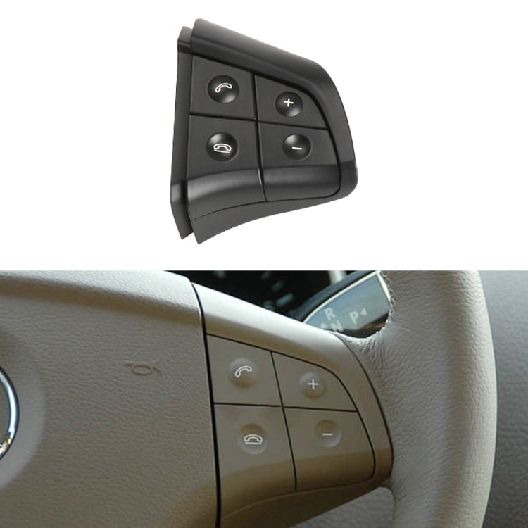 Auto Lenkradschalter-Bedienfeld, 4 Tasten, rechte Seite, 1648200110 für Mercedes-Benz W164, Linkslenker, 4 Tasten rechte Seite (Schwarz), 4 Tasten rechte Seite (Kaffee), 4 Tasten rechte Seite (Grau)