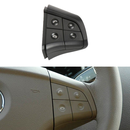Auto Lenkradschalter-Bedienfeld, 4 Tasten, rechte Seite, 1648200110 für Mercedes-Benz W164, Linkslenker, 4 Tasten rechte Seite (Schwarz), 4 Tasten rechte Seite (Kaffee), 4 Tasten rechte Seite (Grau)