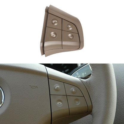 Auto Lenkradschalter-Bedienfeld, 4 Tasten, rechte Seite, 1648200110 für Mercedes-Benz W164, Linkslenker, 4 Tasten rechte Seite (Schwarz), 4 Tasten rechte Seite (Kaffee), 4 Tasten rechte Seite (Grau)