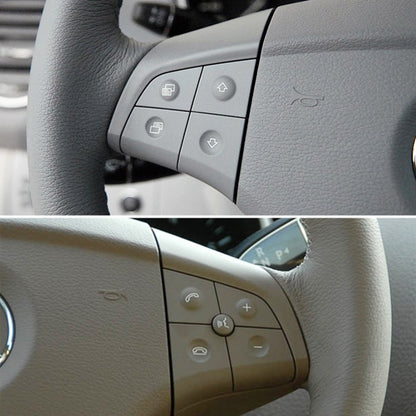 Auto Lenkradschalter-Bedienfeld, 4 Tasten, rechte Seite, 1648200110 für Mercedes-Benz W164, Linkslenker, 4 Tasten rechte Seite (Schwarz), 4 Tasten rechte Seite (Kaffee), 4 Tasten rechte Seite (Grau)