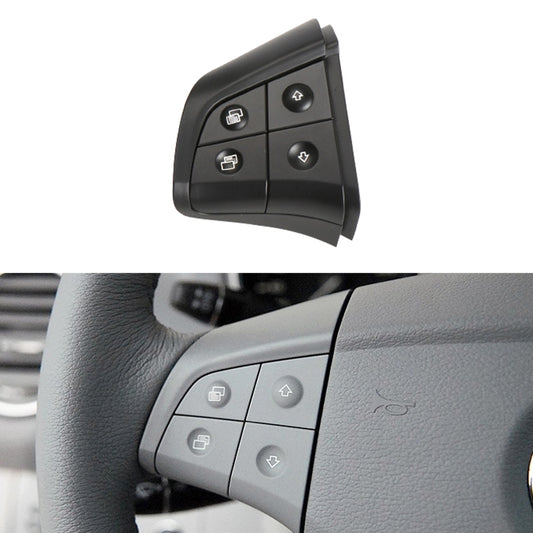 Car Left Side 4-button Steering Wheel Switch Buttons Panel 1648200010 for Mercedes-Benz W164, Left Driving, Left Side 4-button (Black), Left Side 4-button (Coffee), Left Side 4-button (Grey)