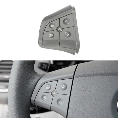 Car Left Side 5-button Steering Wheel Switch Buttons Panel 1648200010 for Mercedes-Benz W164, Left Driving, Left Side 5-button (Black), Left Side 5-button (Coffee), Left Side 5-button (Grey)