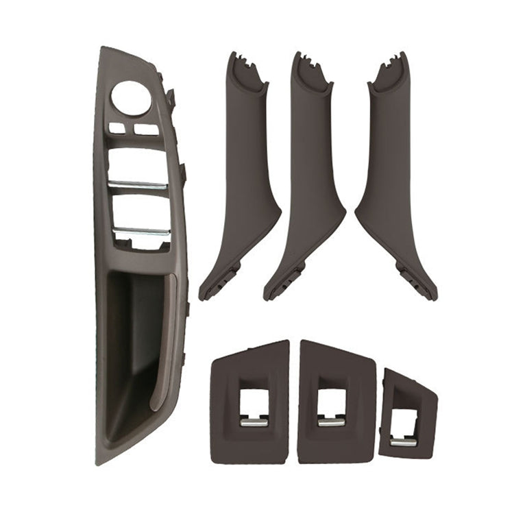 Car Standard Version Inside Doors Handle Pull Trim Cover 5141 7225 873 for BMW F10 F18, Left Driving, Standard Version (Grey), Standard Version (Beige), Standard Version (Wine Red), Standard Version (Black), Standard Version (Dark Coffee)��������������...