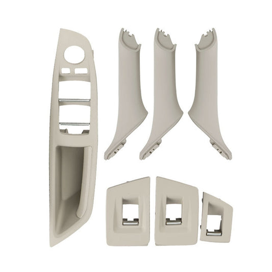 Car Standard Version Inside Doors Handle Pull Trim Cover 5141 7225 873 for BMW F10 F18, Left Driving, Standard Version (Beige White), Standard Version (Grey), Standard Version (Beige), Standard Version (Wine Red), Standard Version (Black)              ...