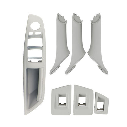 Car Standard Version Inside Doors Handle Pull Trim Cover 5141 7225 873 for BMW F10 F18, Left Driving, Standard Version (Grey), Standard Version (Beige), Standard Version (Wine Red), Standard Version (Black), Standard Version (Dark Coffee)��������������...