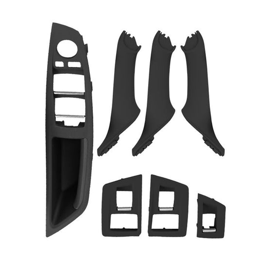 Car High Configuration Version Inside Doors Handle Pull Trim Cover 5141 7225 873 for BMW F10 F18, Left Driving, High Configuration Version (Black), High Configuration Version (Beige White), High Configuration Version (Grey)�����������������������������...