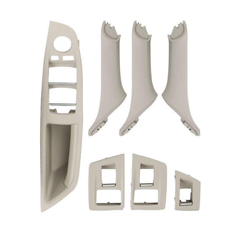 Car High Configuration Version Inside Doors Handle Pull Trim Cover 5141 7225 873 for BMW F10 F18, Left Driving, High Configuration Version (Black), High Configuration Version (Beige White), High Configuration Version (Grey)�����������������������������...
