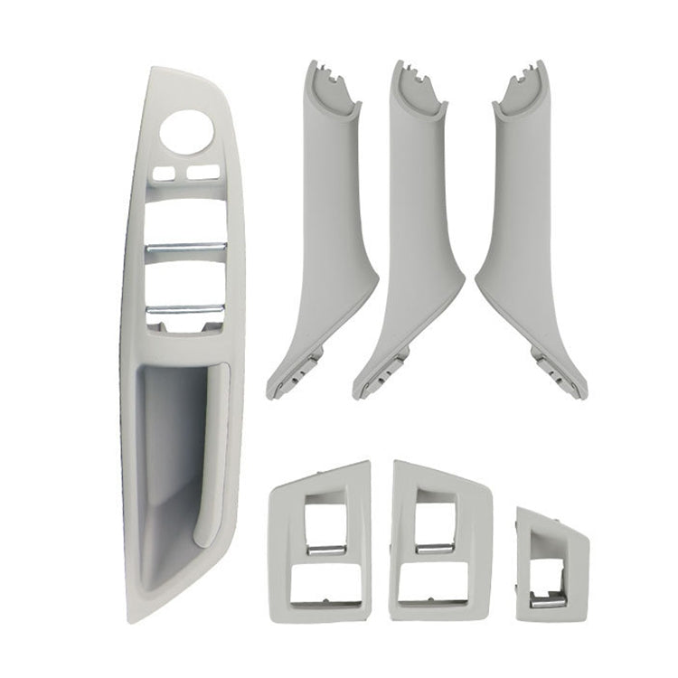 Car High Configuration Version Inside Doors Handle Pull Trim Cover 5141 7225 873 for BMW F10 F18, Left Driving, High Configuration Version (Black), High Configuration Version (Beige White), High Configuration Version (Grey)�����������������������������...