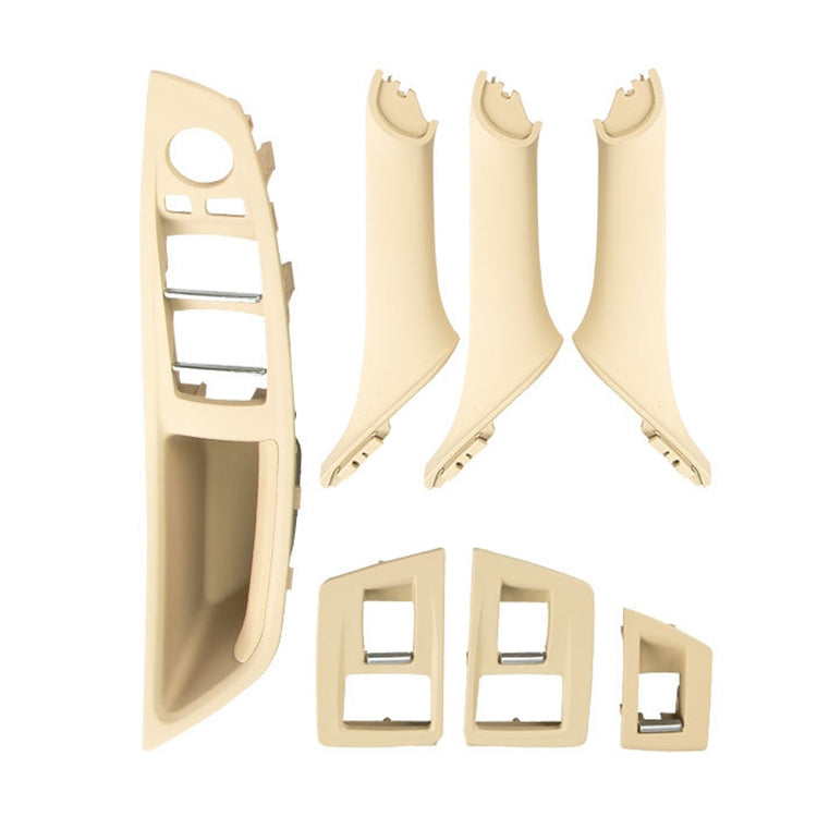 Car High Configuration Version Inside Doors Handle Pull Trim Cover 5141 7225 873 for BMW F10 F18, Left Driving, High Configuration Version (Black), High Configuration Version (Beige White), High Configuration Version (Grey)�����������������������������...