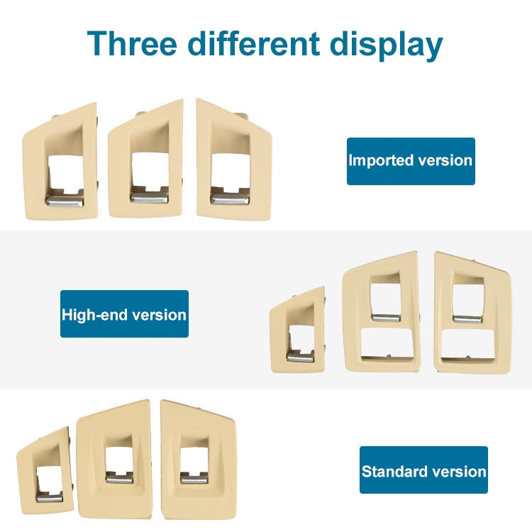 Car High Configuration Version Inside Doors Handle Pull Trim Cover 5141 7225 873 for BMW F10 F18, Left Driving, High Configuration Version (Black), High Configuration Version (Beige White), High Configuration Version (Grey)�����������������������������...