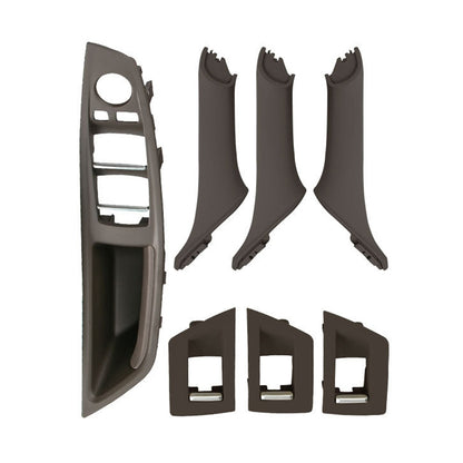 Car Imported Version Inside Doors Handle Pull Trim Cover 5141 7225 873 for BMW F10 F18, Left Driving, Imported Version (Beige), Imported Version (Wine Red), Imported Version (Dark Coffee), Imported Version (Beige White), Imported Version (Grey)