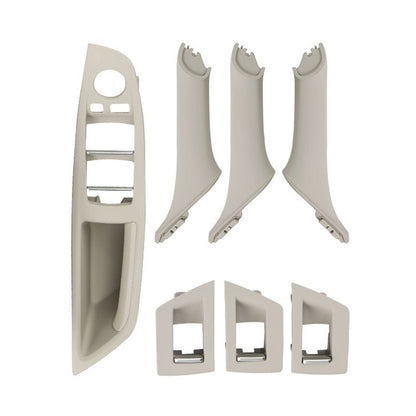 Car Imported Version Inside Doors Handle Pull Trim Cover 5141 7225 873 for BMW F10 F18, Left Driving, Imported Version (Beige), Imported Version (Wine Red), Imported Version (Dark Coffee), Imported Version (Beige White), Imported Version (Grey)