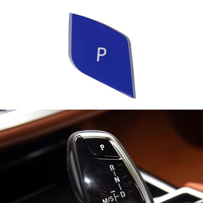 Car Gear Lever Auto Parking Button Letter P Cap for BMW G Chassis Series, Left Driving, For BMW G Chassis Series (Black), For BMW G Chassis Series (Blue), For BMW G Chassis Series (Red)