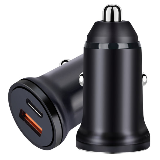 Chargeur de voiture à charge rapide PD 20W USB-C / Type-C + interface USB QC 3.0