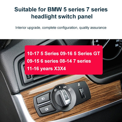 Car Front Fog Light Switch Button Knob for BMW 5 Series 2010-2017, Left Driving, Front Fog Light Switch