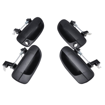 4 PCS Car Front Rear Left Right Outside Door Handles 82660-25000FR / 82650-25000FL / 83660-25000RR / 83650-25000RL for Hyundai Accent , A1797
