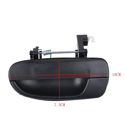 4 PCS Car Front Rear Left Right Outside Door Handles 82660-25000FR / 82650-25000FL / 83660-25000RR / 83650-25000RL for Hyundai Accent , A1797
